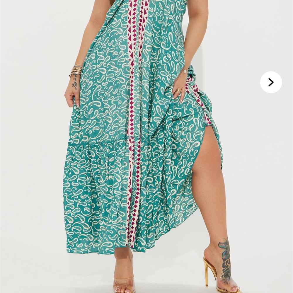 Fashion Nova Havana Halter Maxi Dress